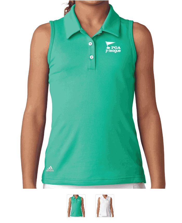 Girls Adidas Sleeveless Performance Polo