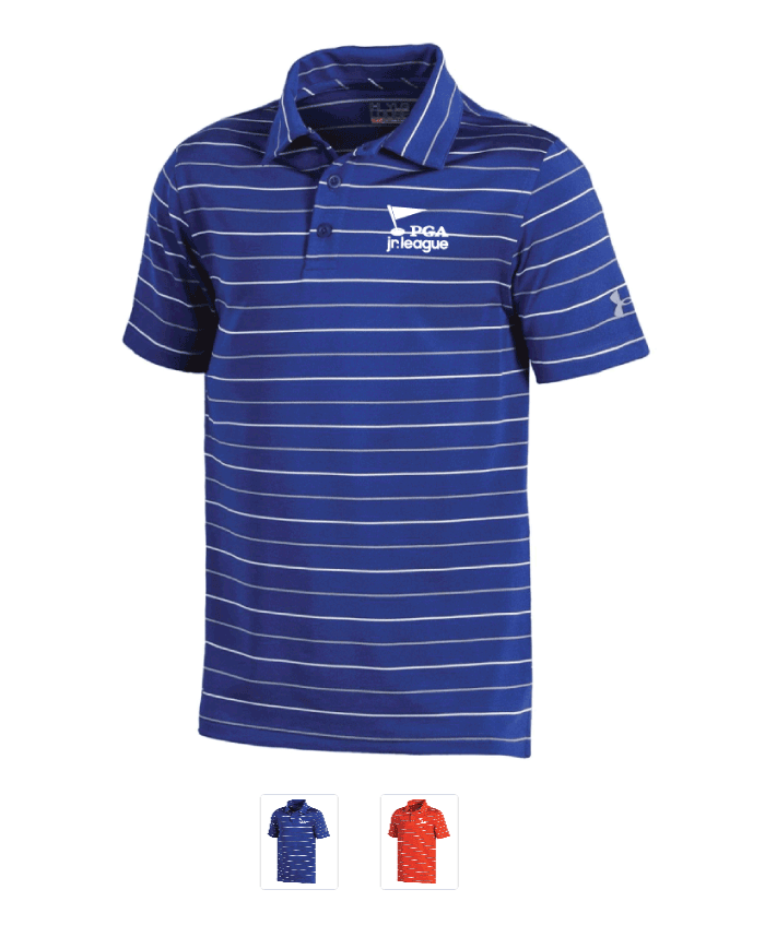 Boys Under Armour Performance Stripe Polo